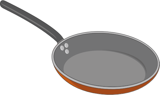 Image source: SMART-Servier Medical Art, Creative Commons Attribution-Share Alike 3.0 Unported license - https://commons.wikimedia.org/wiki/File:Frying_pan_clip_art.png